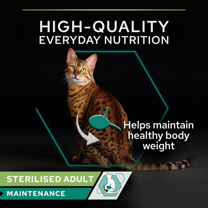 PURINA Pro Plan Sterilised Beef In Gravy Multipack Adult Wet Cat Food 10X85G