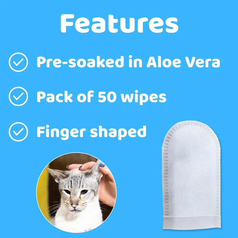 OurCatsLife Ear Wipes for Cats 50pcs
