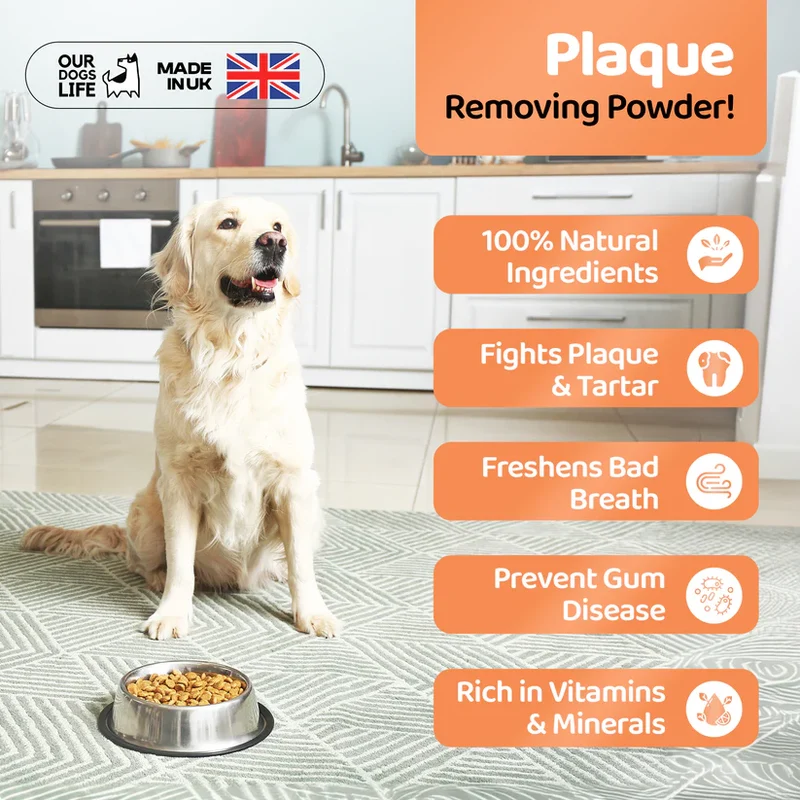 OurDogsLife Plaque Powder for Dogs 200g