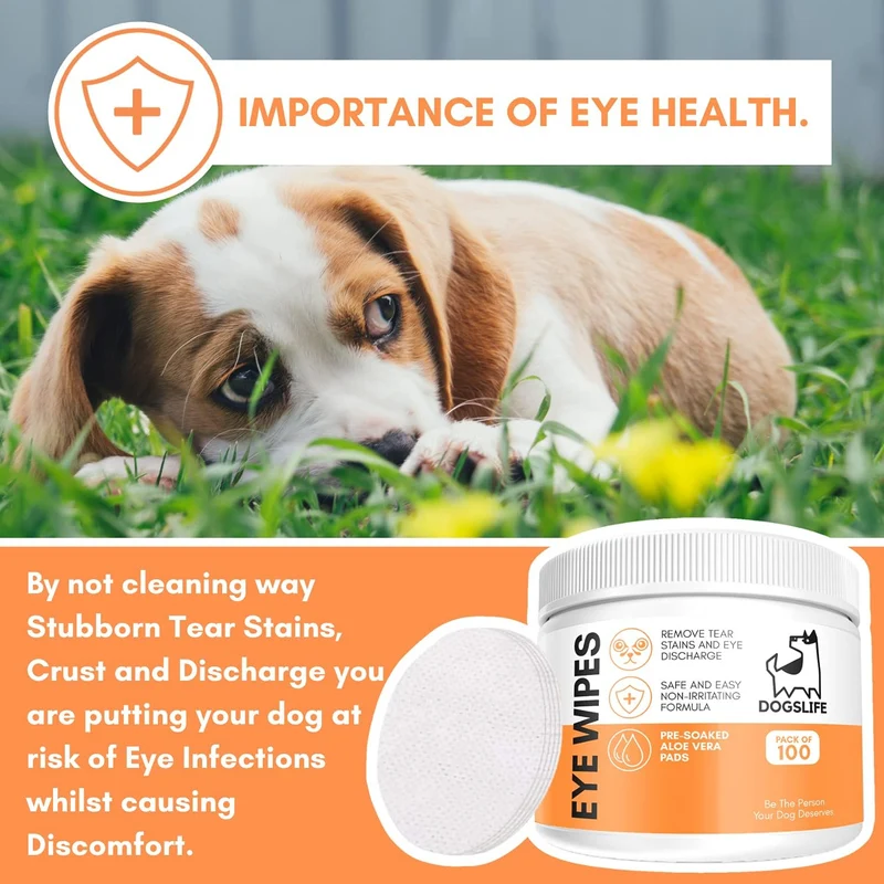 OurDogsLife Eye Wipes for Dogs 100pcs