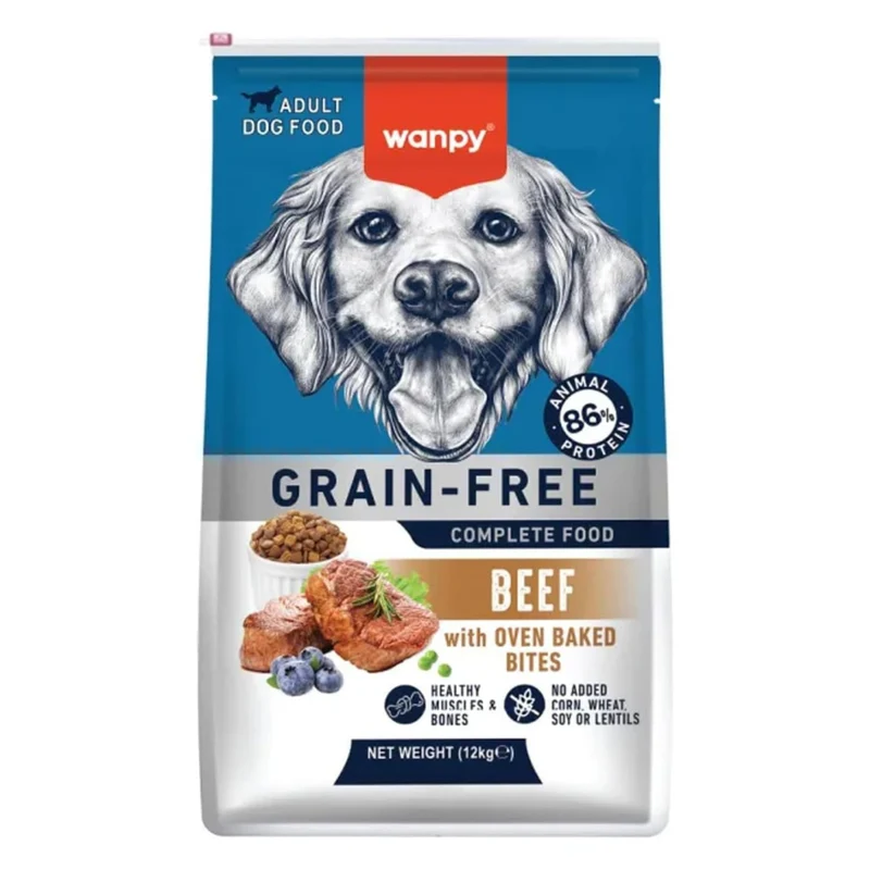 Wanpy Grain Free Complete Beef Recipe Dry Dog Food
