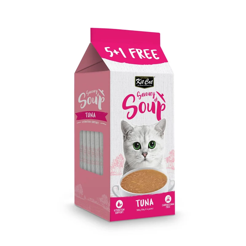 Kit Cat Savoury Soup Tuna Wet Cat Food 6x50G