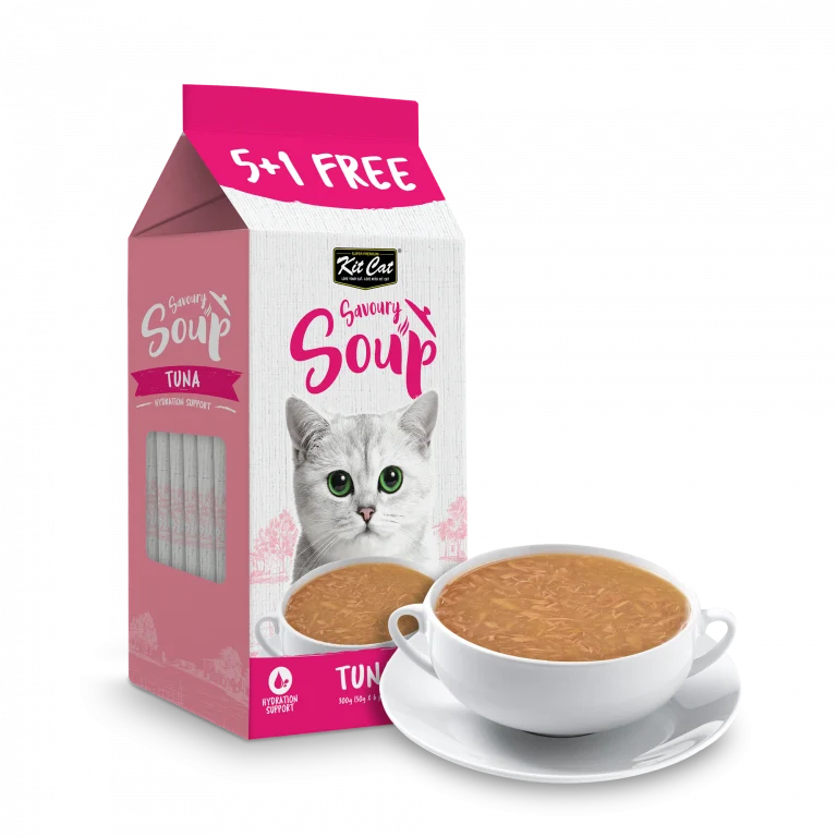 Kit Cat Savoury Soup Tuna Wet Cat Food 6x50G
