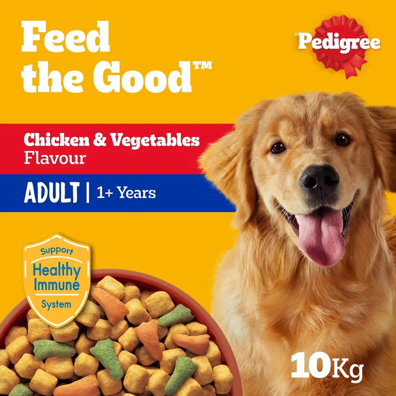 Pedigree Chicken & Vegetables Adult Dry Dog Food