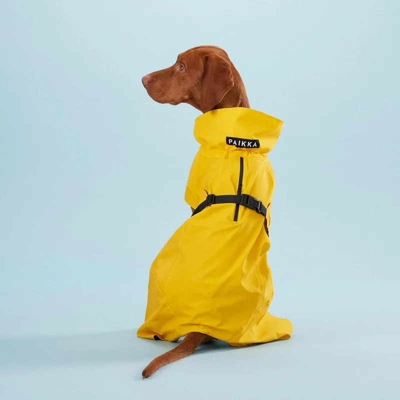 PAIKKA Raincoat Lite for Dogs - 100% Waterproof 40cm - Yellow