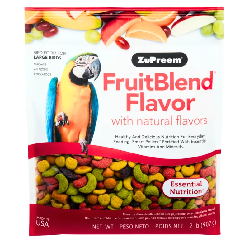 Zupreem Fruitblend Flavor Large Parrot Food 2lb