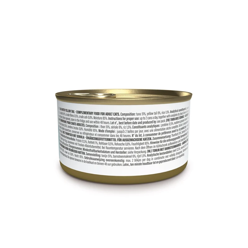 Schesir Complements Tuna With Yellowtail In Jelly Canned Wet Cat Food 70G