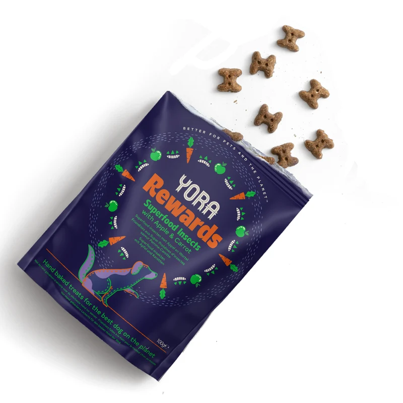 Yora Pet Foods Rewards Training Dog Treats With Apple & Carrot 100G