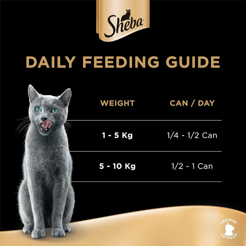 Sheba Deluxe Succulent Chicken Breast with Salmon in Gravy Wet Cat Food 85G