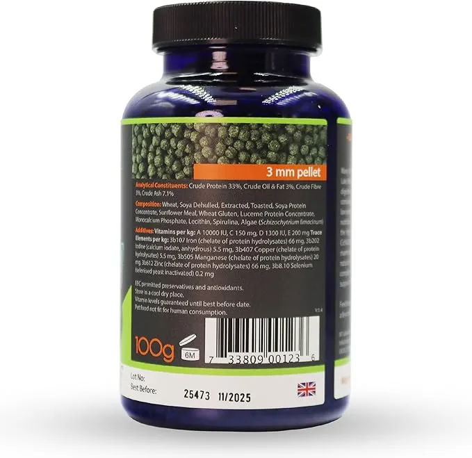 NT Labs Pro-f Cichlid Green 33 Stick Fish Food