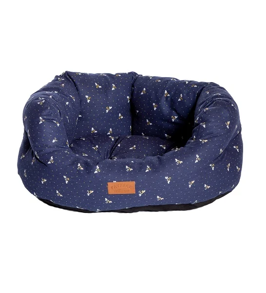 Danish Design FatFace Spotty Bees Deluxe Slumber Bed for Dogs