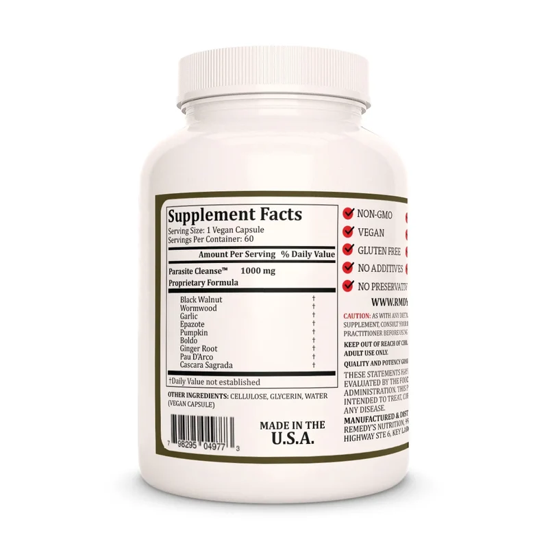 Parasite Cleanse™ 1000 mg 60 capsules végétaliennes