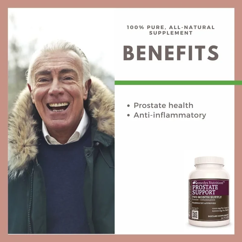 Soutien de la prostate™ 1000 mg, 60 capsules végétaliennes