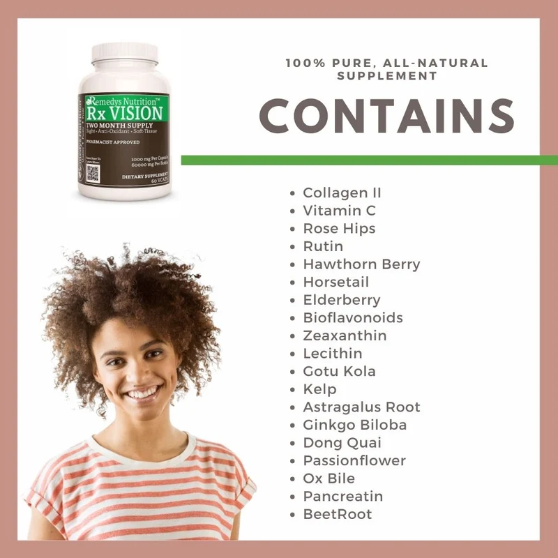 Rx Vision™ 1000 mg, 60 capsules végétaliennes