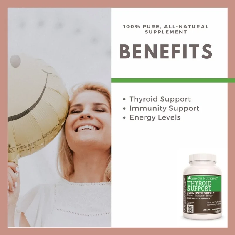 Thyroid Support™ 1000 mg, 60 capsules végétaliennes