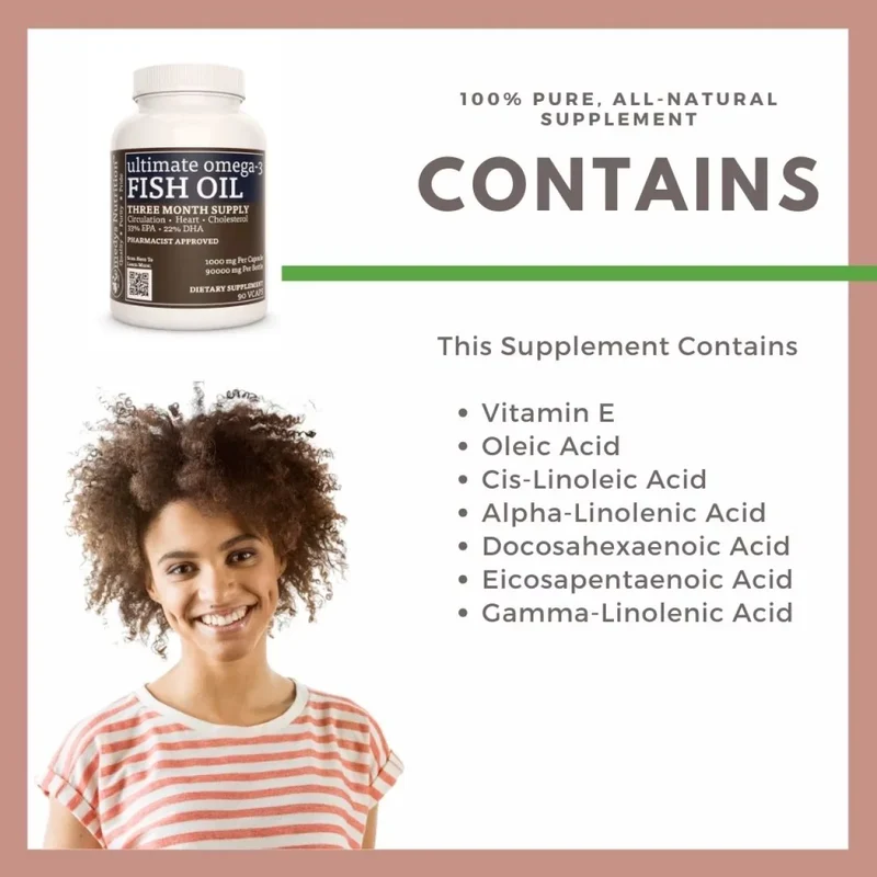 Huile de poisson oméga-3 ultime™ 1000 mg, 90 gélules