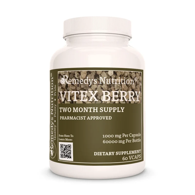 Baies de Vitex 1000 mg, 60 capsules végétaliennes