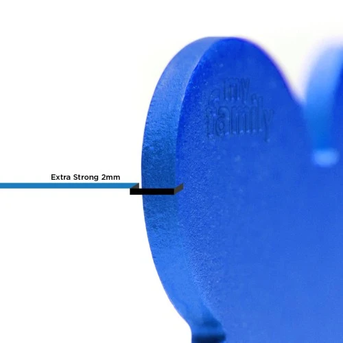 My Family Basic Aluminum Round ID Tag - BLUE/BIG