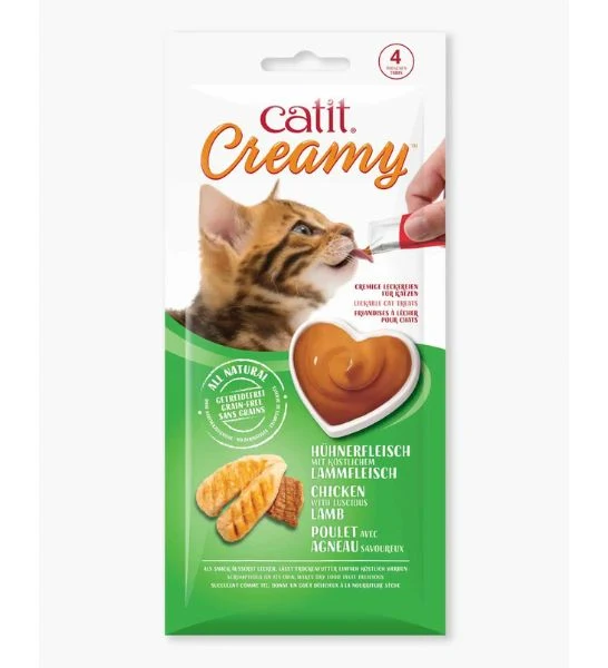 Catit Creamy Treats Mega Pack Chicken with Lamb Cat Treats 50x10g