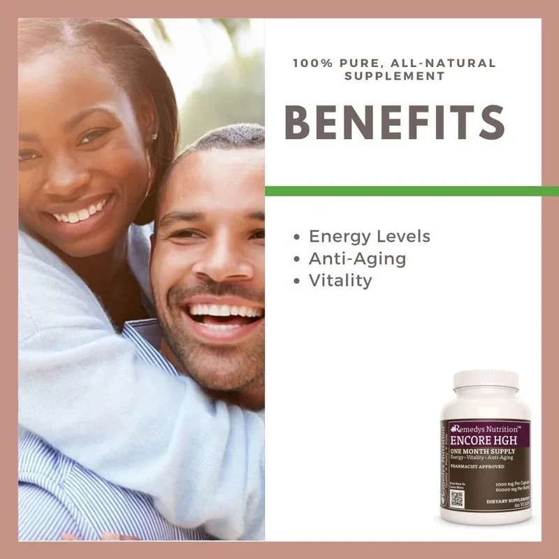 Encore HGH™ 1000 mg, 60 capsules végétaliennes