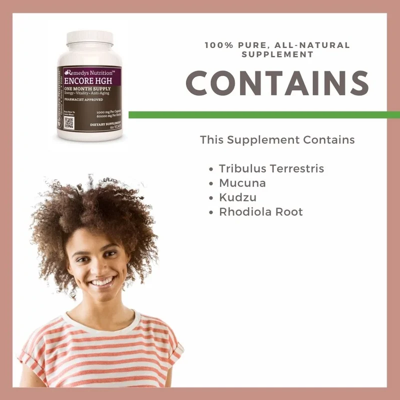 Encore HGH™ 1000 mg, 60 capsules végétaliennes