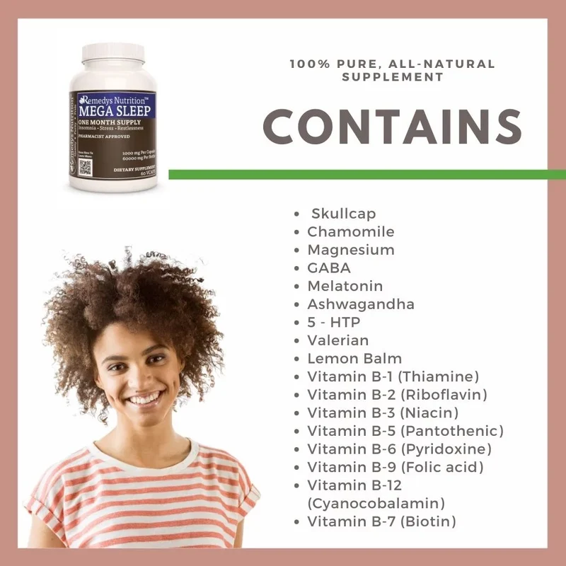 Mega Sleep™ 1000 mg 60 capsules végétaliennes