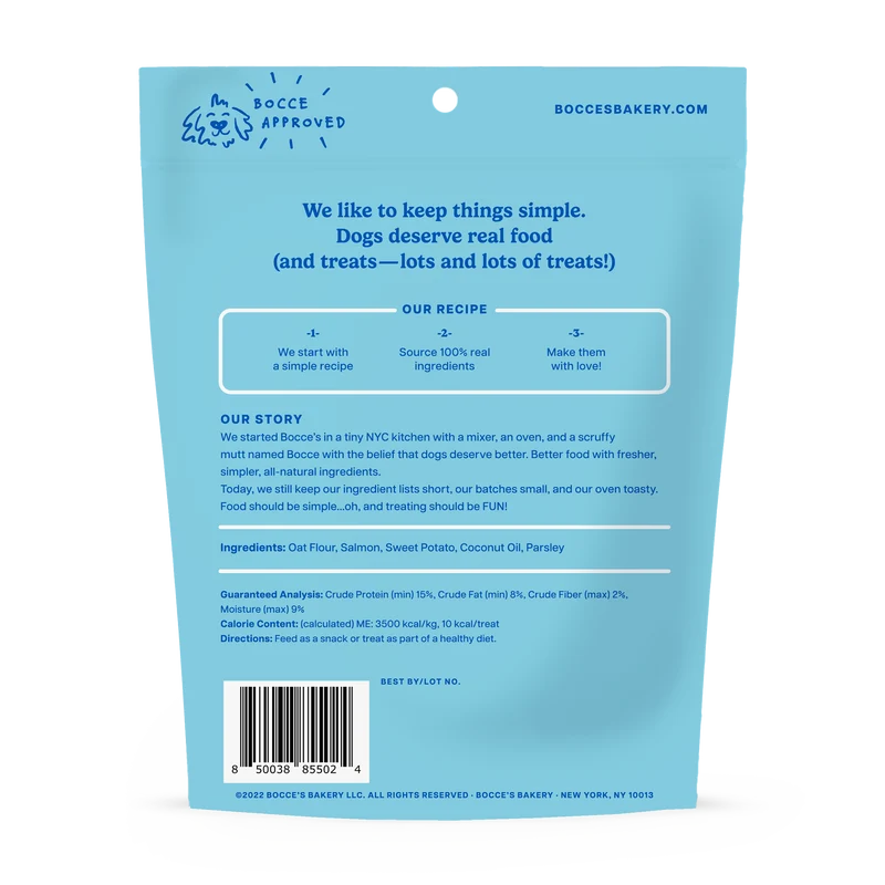 Bocce's Bakery Fish & Chips Biscuits Dog Treat 5oz