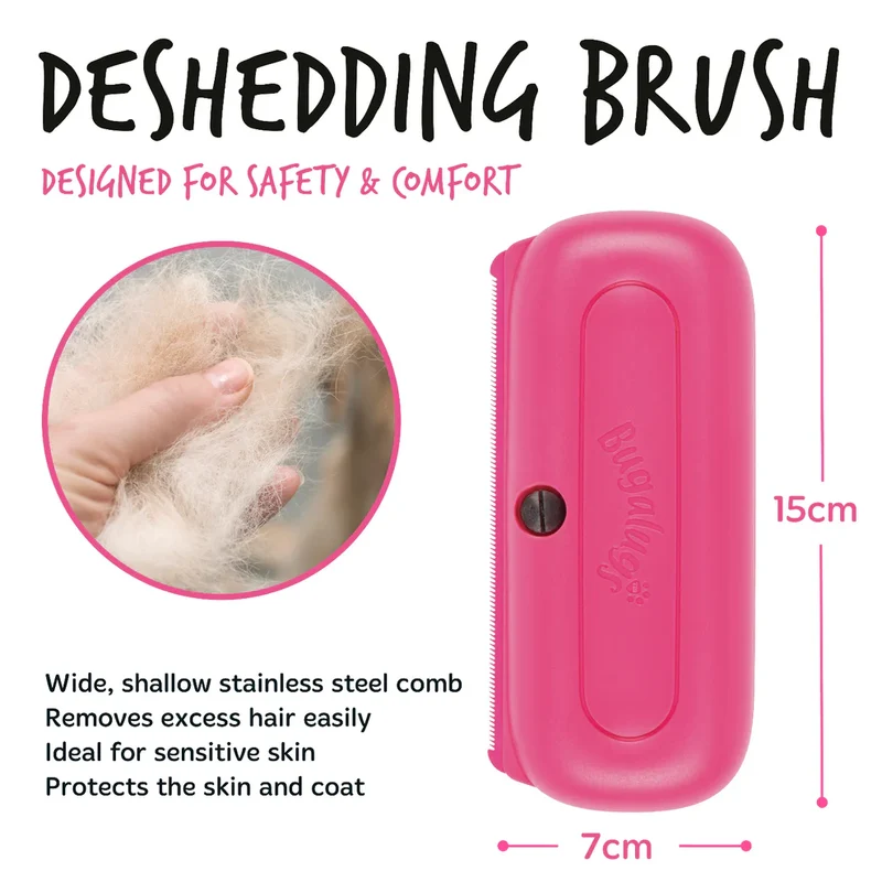 Bugalugs Deshedding Brush For Pets