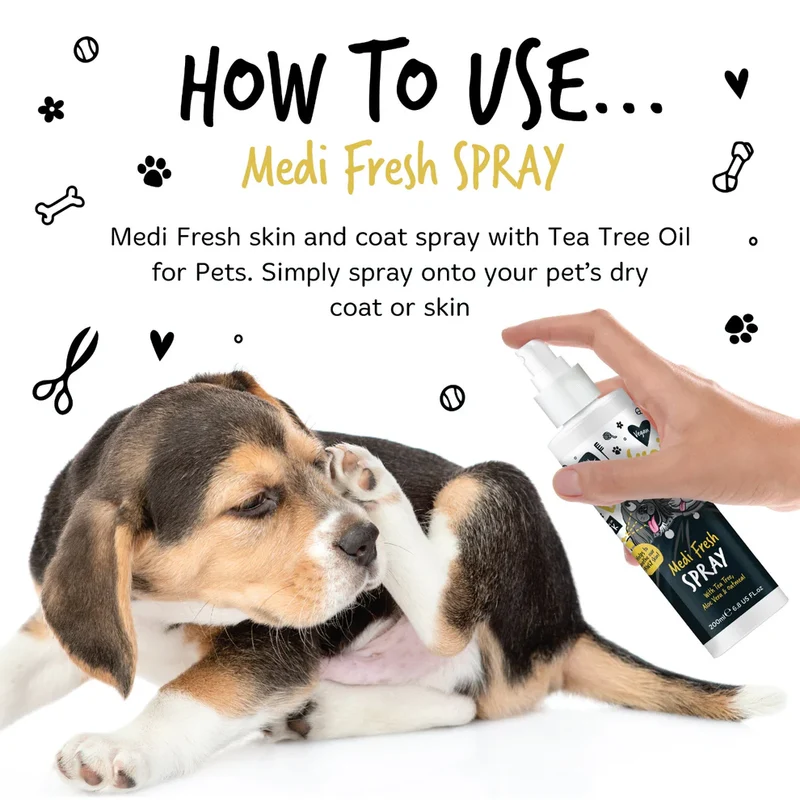 Bugalugs Medi Fresh Itchy Skin Relief Spray For Dogs & Cats 200ml