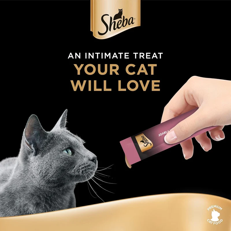 Sheba Melty Tuna & Salmon Creamy Cat Treats 4x12g