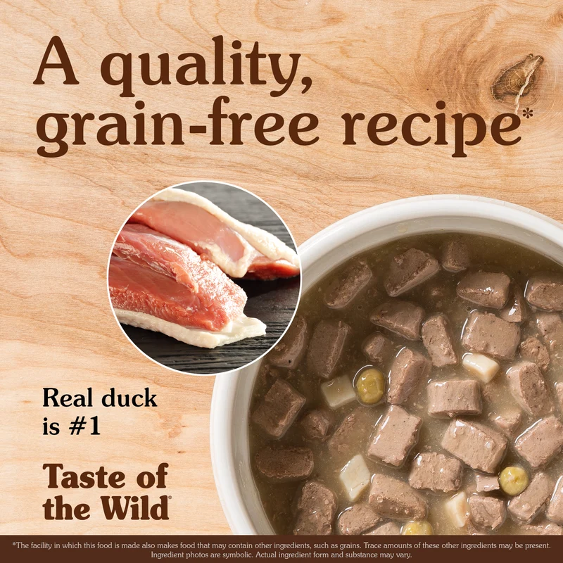 Taste of the Wild Wetlands Canine Fowl in Gravy Wet Dog Food 390G - Pack of 12