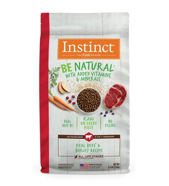 Instinct Be Natural Kibble Beef & Barley Dry Dog Food