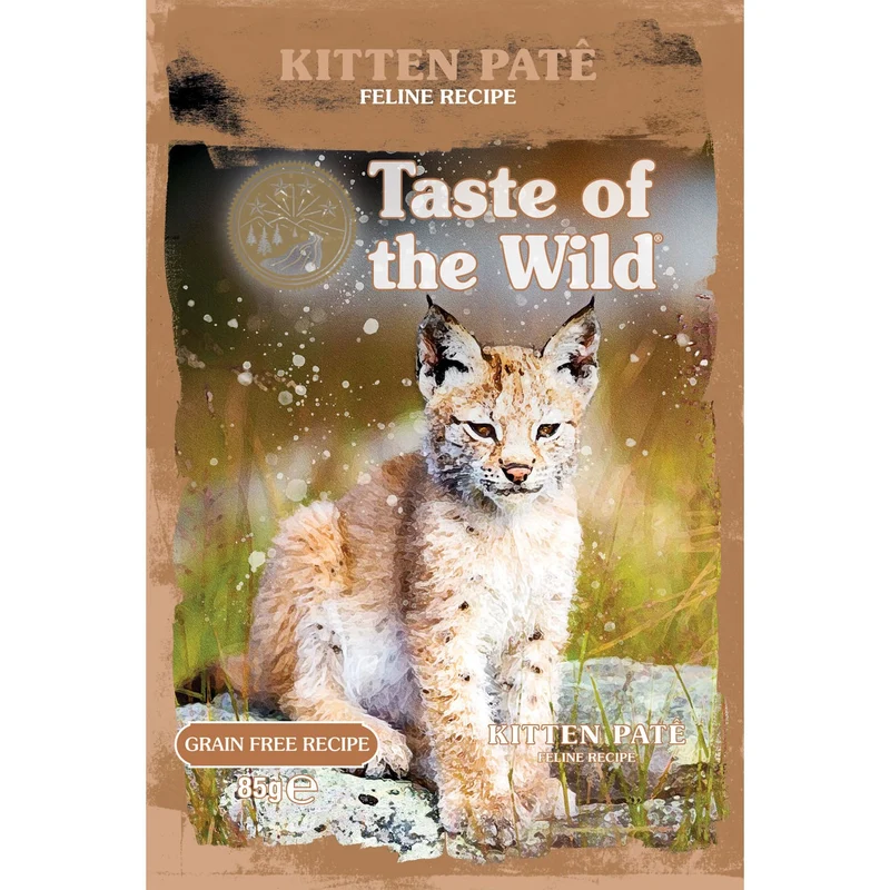 Taste Of The Wild Chicken Pate Grain-Free Wet Kitten Food 85G