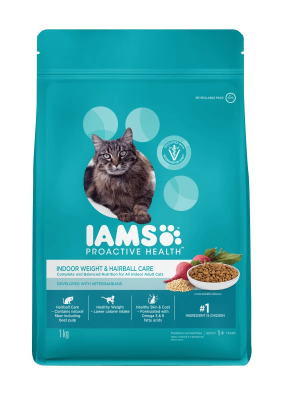 IAMS Proactive Health Indoor Weight & Hairball Care Dry Cat Food