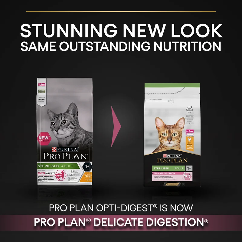 PURINA Pro Plan Sterilised Delicate Digestion With Chicken Adult Dry Cat Food 3KG