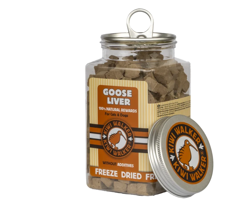 Kiwi Walker Freeze Dried Goose Liver Dogs & Cat Treats 120G