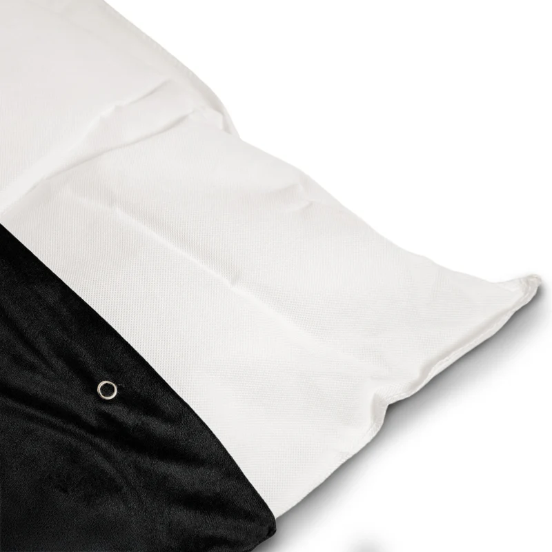 Regalia Velvet Deep Duvet Non-Slip Dog Bed - Black/Medium