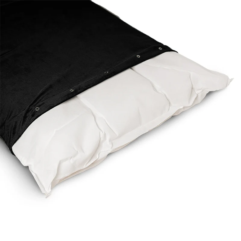 Regalia Velvet Deep Duvet Non-Slip Dog Bed - Black/Medium