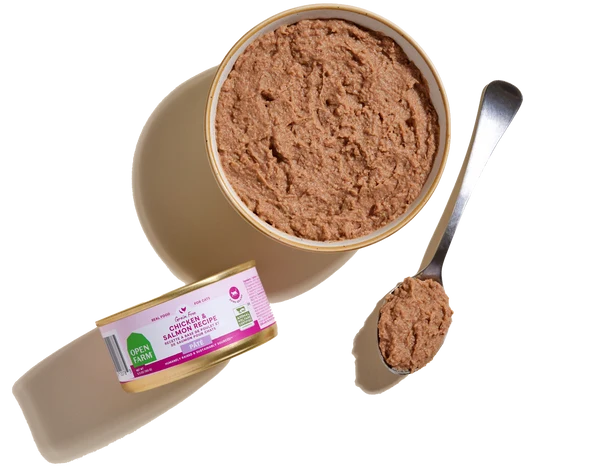 Open Farm Chicken & Salmon Pate Wet Cat Food - 80G