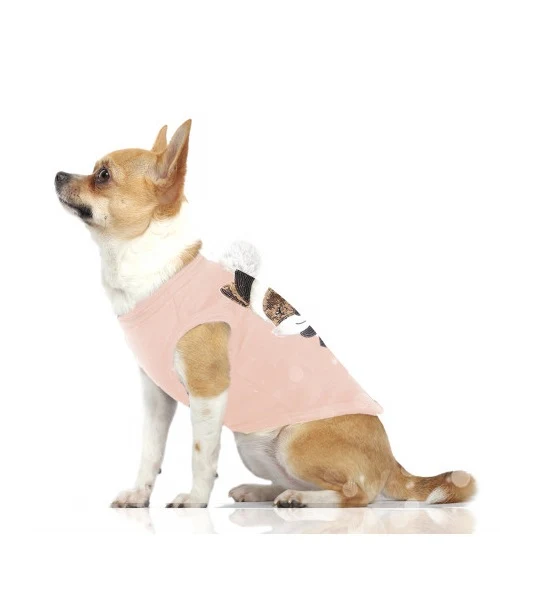 Milk&Pepper ELGA Tee Sweat Rose Biche Dog Tshirt