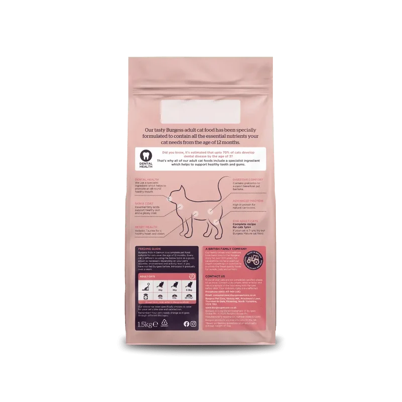 Burgess Complete Scottish Salmon Adult Cat Dry Food