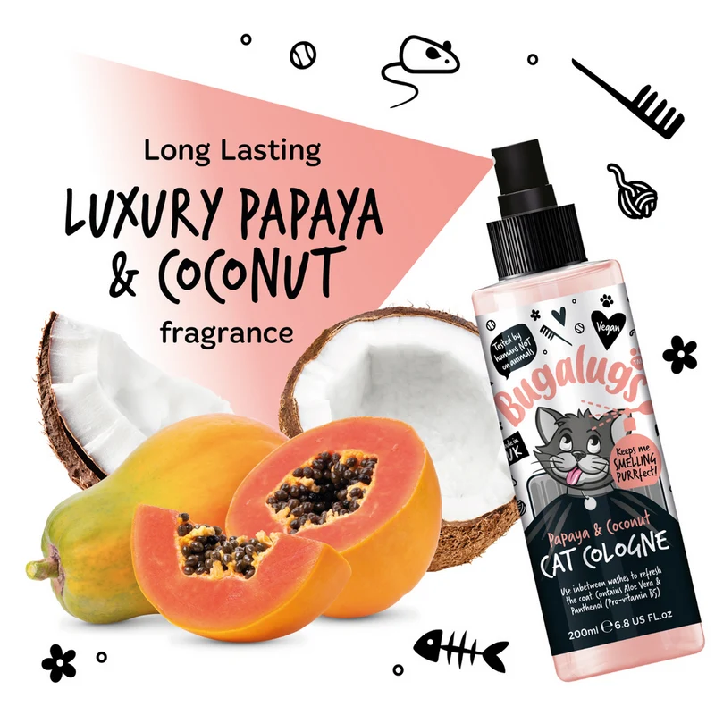 Bugalugs Papaya & Coconut Cat Cologne 200ML