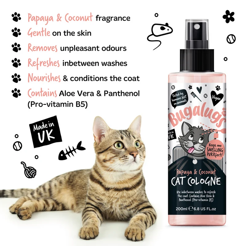 Bugalugs Papaya & Coconut Cat Cologne 200ML