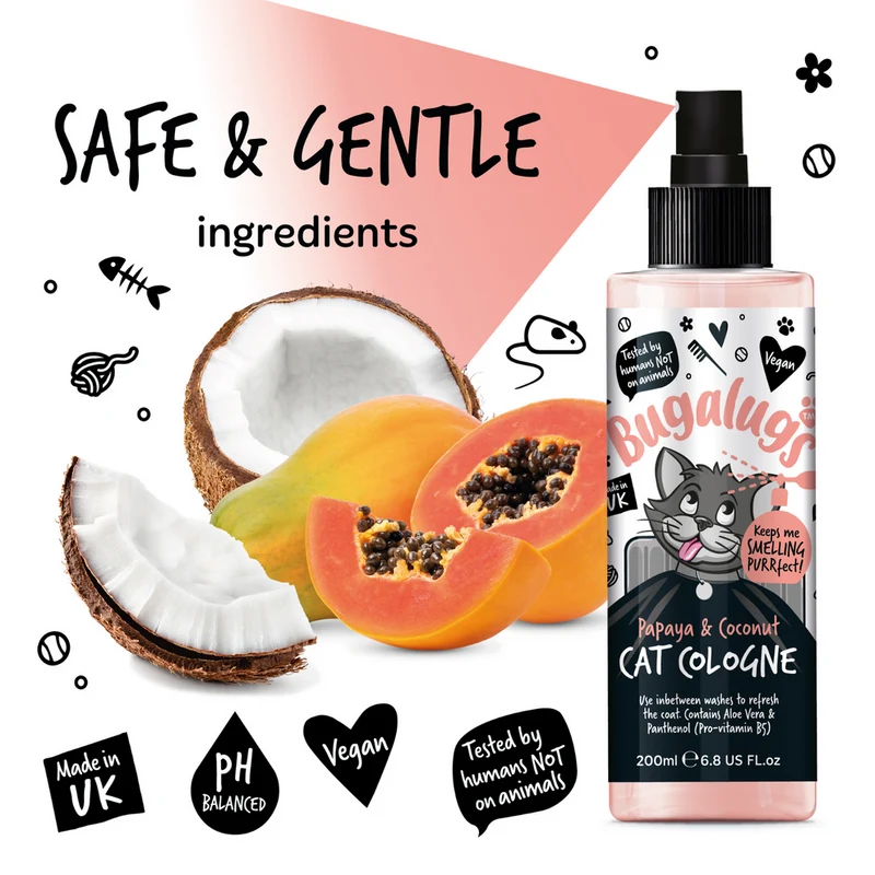 Bugalugs Papaya & Coconut Cat Cologne 200ML
