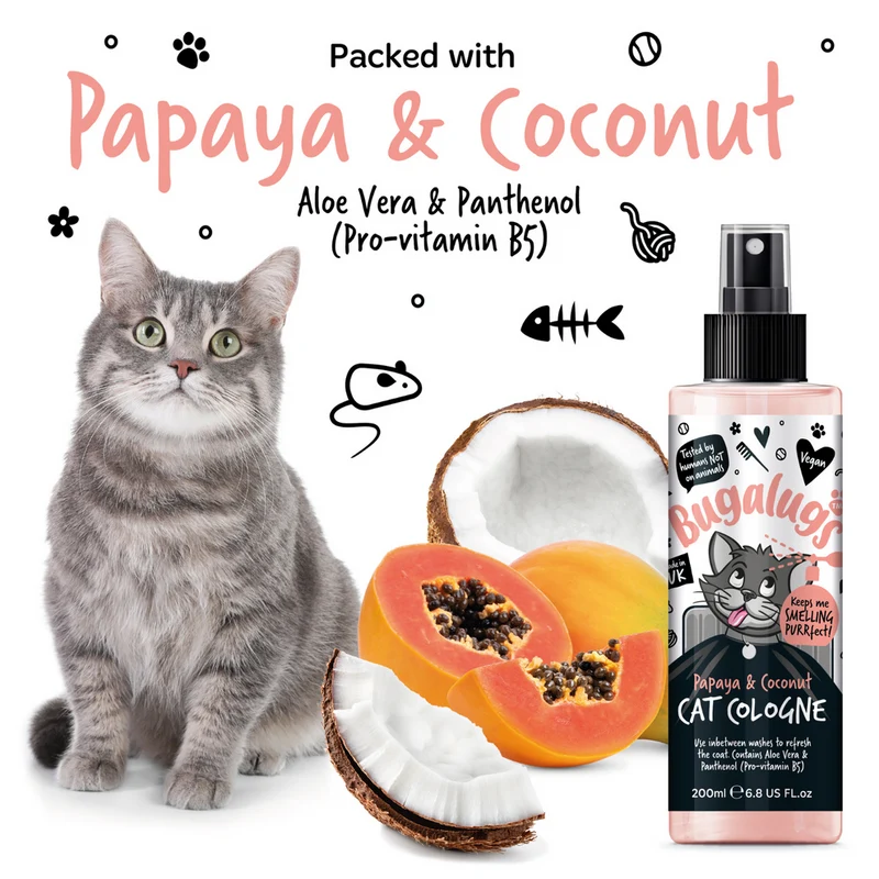 Bugalugs Papaya & Coconut Cat Cologne 200ML