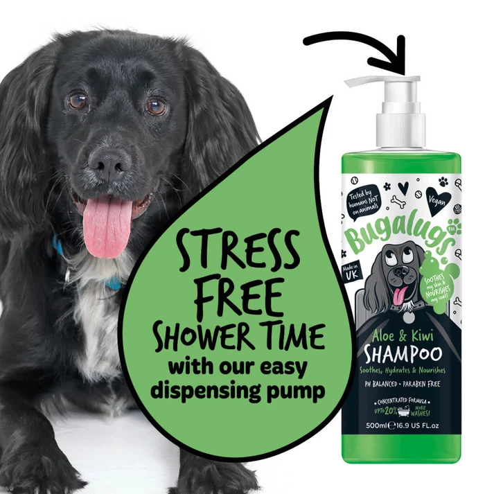Bugalugs Aloe & Kiwi Soothing Dog Shampoo 500ML