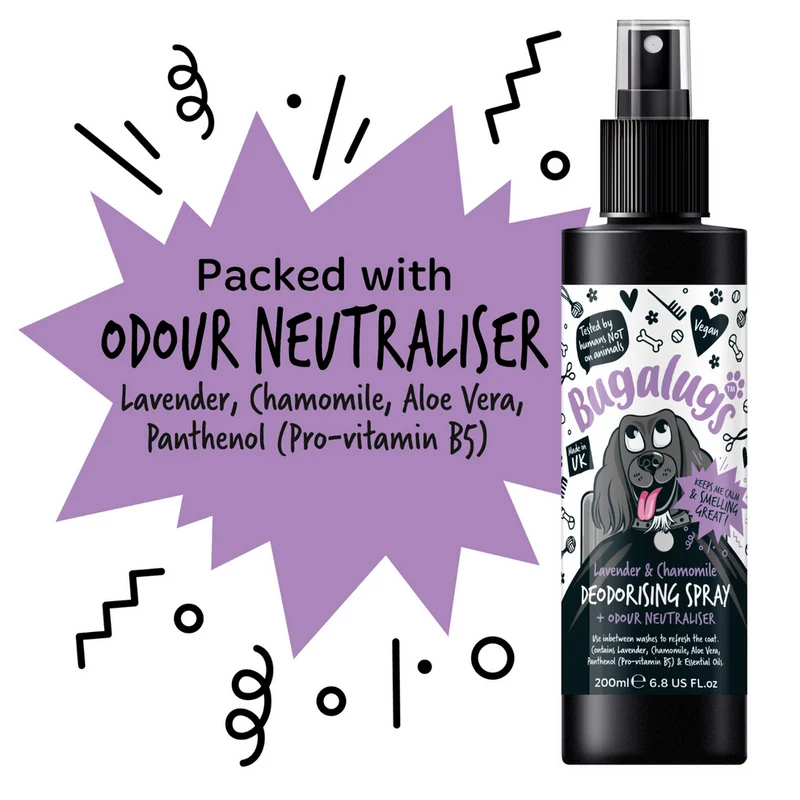 Bugalugs Lavender & Chamomile Dog Deodorising Spray 200ML
