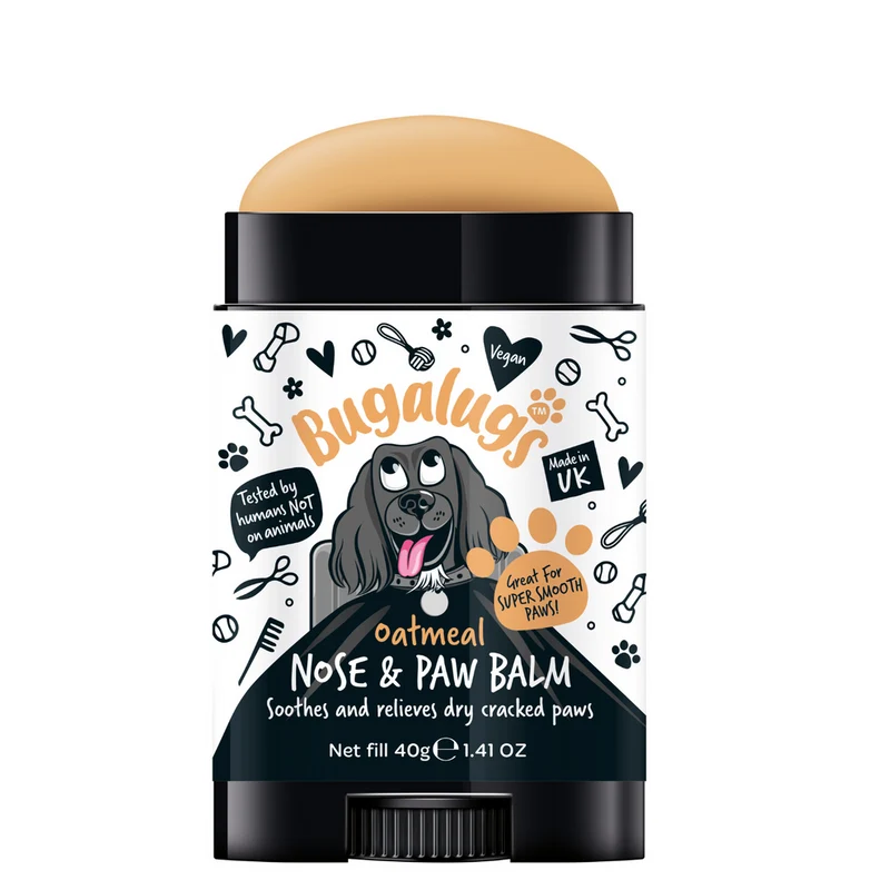 Bugalugs Oatmeal Paw & Nose Balm Stick For Dogs 40G