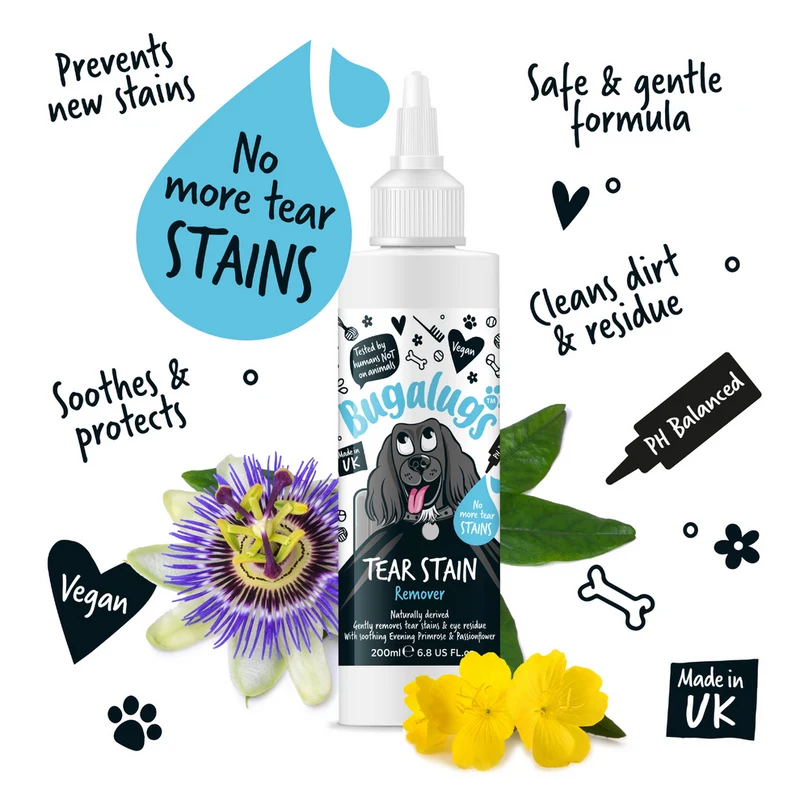 Bugalugs Tear Stain Remover for Dogs - 200ML