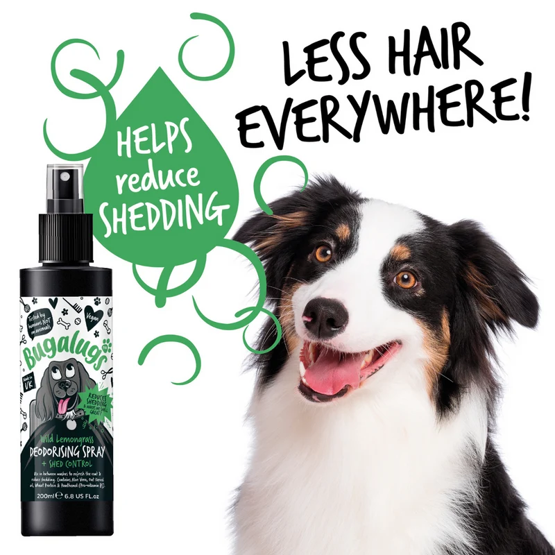 Bugalugs Wild Lemongrass Shed Control Dog Deodorising Spray 200ML